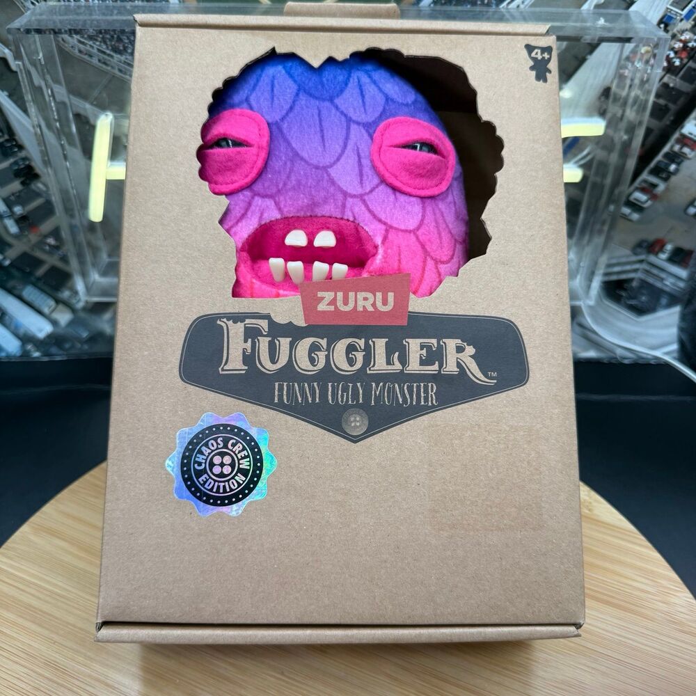ZURU Fuggler Funny Ugly Monsters Chaos Crew 9" Plush (Cod Father) NEW